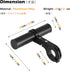 TRIWONDER Bike Handlebar Extender Aluminum Alloy Single Bicycle Handlebar Extension Double Clamp Bike Bracket for Holding Motorcycle E-Bike Lamp Speedometer GPS (Aluminum Alloy - Single clamp - 10cm) by TRIWONDER
