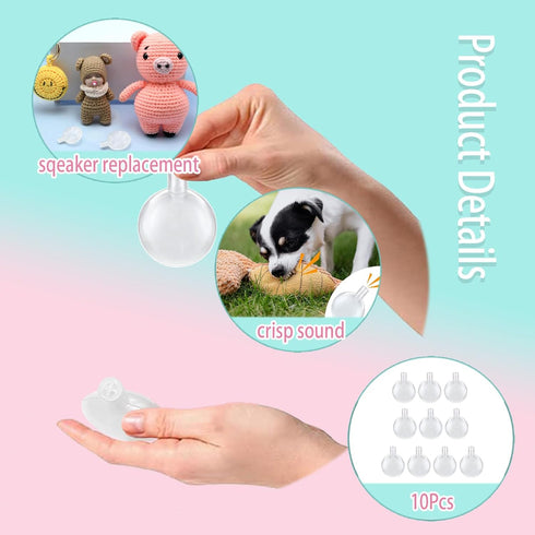 Generic 10Pcs 3.5cm BenePoint Squeakers for Dog Toys, Squeakers for DIY Dog Toys Repair & Customization