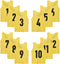 12 Pack(1-12) Numbered Jerseys/Soccer Bibs/Scrimmage Pinnies/Team Training Vest for Adult Youth Kids.