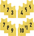 12 Pack(1-12) Numbered Jerseys/Soccer Bibs/Scrimmage Pinnies/Team Training Vest for Adult Youth Kids.