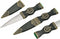 Szco Supplies 7.25" Emerald Colored Sgian Dubh Scottish Dirk Knife with Bronze Scabbard