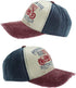 Vintage Baseball Cap, Washed Denim Trucker Cap, Motorcycle Print Pattern Outdoor Sun Hat