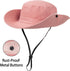 Women's Summer Sun Hat, Beach Hat with Wide Brim, Outdoor UV Protection, Packable Mesh Bucket Hat