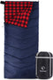 REDCAMP Cotton Flannel Sleeping Bag for Camping, Adults Cold Weather Envelope Sleeping Bags