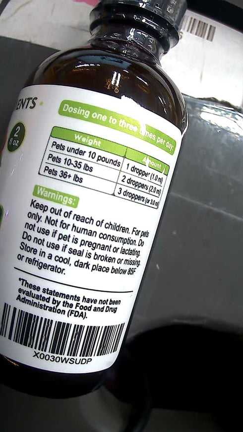 Kennel Cough Herbal Drops for Dogs & Cats, Cough Relief and Throat Soother, Made in US, 2 Fl Oz