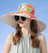 Super Wide Brim Packable Sun Hat for Women, Reversible Double-Sided UV Protection Beach Bucket Cap