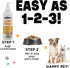 Dinovite Lickochops Supplement for Dog & Cat, Enhanced with Omega-6, 3 Fatty Acids, Probiotics, Vitamin E, 16 oz