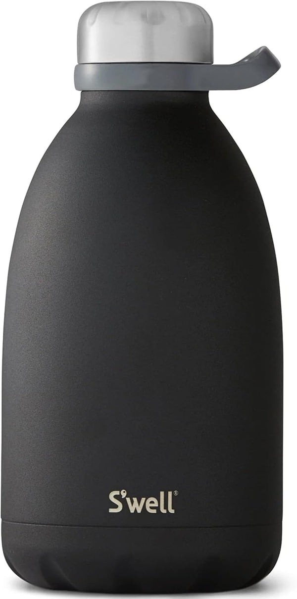 S'well 64oz Stainless Steel Roamer Bottle, Onyx, Triple Layered Vacuum Insulated, Keeps Drinks Cold for 72 Hours
