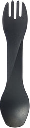 humangear GoBites Uno Travel & Camping Utensils, Portable Multi-Functional Spork, Black Titanium Dining Ware