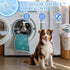 Generic 28" X22" Cooling Blanket for Dogs Cats Ice Silk Washable Crate Mat Holiday Teal Snowflakes Outdoor Cooling Dog