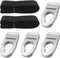 Upgraded Aluminum Kayak Seat Latches with 65 Inches Nylon Webbing Straps, Compatible with Kayak Seat Replacement Kit