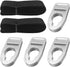 Upgraded Aluminum Kayak Seat Latches with 65 Inches Nylon Webbing Straps, Compatible with Kayak Seat Replacement Kit