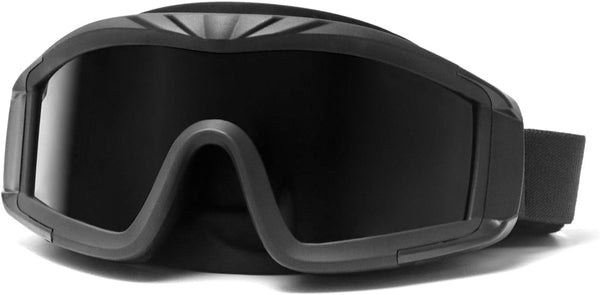 QWORK Military Airsoft Tactical Goggles with 3 Interchangeable Lens for Outdoor Riding, Black