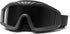 QWORK Military Airsoft Tactical Goggles with 3 Interchangeable Lens for Outdoor Riding, Black