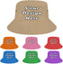 Custom Bucket Hat, Design Your Own Text, Personalized Fishermans Cap, 40 Colors