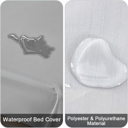 DUJUIKE Waterproof Bed Cover for Dogs and Cats - Pet Hair Resistant Bed Sheet Cover, 100% Waterproof Breathable Fabric,