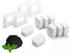 iPettie Replacement Filters for Tritone & Fiumi Ceramic Pet Water Fountain, 8PCS Carbon & 4PCS Foam Filters