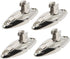 NovelBee 4 Pack of 316 Stainless Steel Quick Release Bimini Top Swivel Hinge Marine Hardware