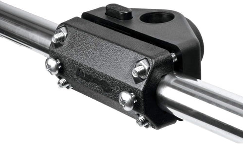 Compact Black Scotty Rail Adapter for Small Boats