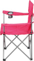 Generic 250 lbs Folding Camp Chair, Quad Fold with Cup Holder Steel Frame Capacity for Camping, Tailgating, Outdoor