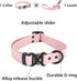 Waterproof Dog Collar and Leash Set Adjustable Quick Release Buckle Collar Leash for Small Medium Large Dogs (Large, Purple)