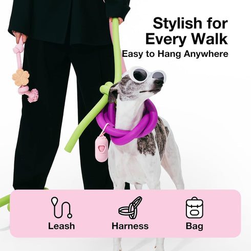 20 300 VETRESKA Cherry Blossom Scented Dog Poop Bags, Leak Proof, Extra Thick and Large Pet Waste Bags for Dog Walking