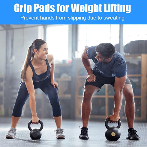 AMFUN 12 Pcs Gym Grip Pads for Weight Lifting Workout, Lifting Grips, Hand Pads, Adjustable Neoprene Padded for Men