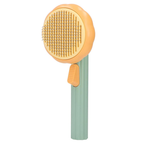 Pet Grooming Brush - Portable Self Cleaning Slicker Brush for Indoor Cats, Dog Brush for Shedding Short and Long Haired