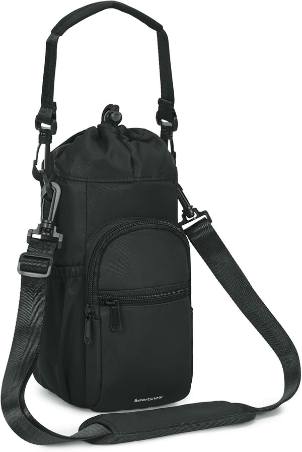 sportsnew Water Bottle Holder with Strap 32oz 40oz Insulated Water Bottle Carrier Sling