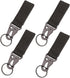 IronSeals 4 Pack Nylon Webbing Keychain, Tactical Molle Gear Key Ring with Metal Hook and Backpack Clasp