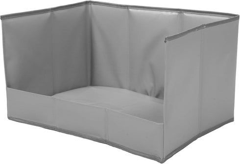 DINHEAROM Dog Pee Pad Holder with High Walls, Foldable Potty Tray Enclosure, Splash-Proof