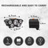 LED Headlamp, 5 Lights String Lighting, Rechargeable with USB, Adjustable 180 Degrees, 4 Modes, Waterproof for Camping
