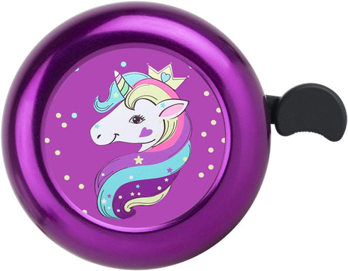 Unicorn Bike Bell for Kids, Adjustable Size Bicycle Bell for Girls, Boys, Women, Men, Clear Sound Horns