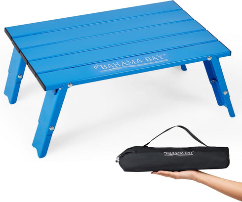 Old Bahama Bay Ultralight Aluminum Mini Table, 66lbs/30kg Weight Capacity, Foldable Small
