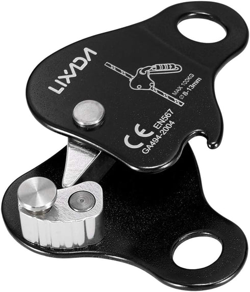 Lixada Rock Climbing Ascender - Ultralight Fall Arrest Protection Belay Device for Outdoor Climbing