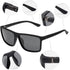 NIEEPA Men's Sports Polarized Sunglasses, Square Frame Glasses NP1007