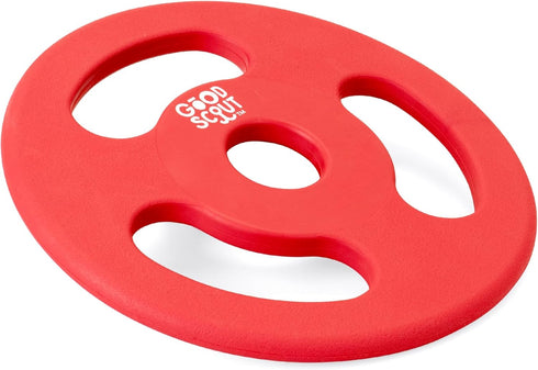 Good Scout Tugg Frisbee Dog Fetch Toy - Indoor and Outdoor Rubber Toy for Medium and Large Dogs