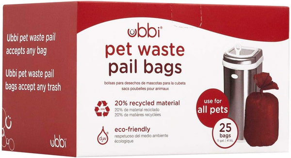 Ubbi Pet Disposal Waste Pail Bags, Cat Litter Box Cleaning Solution, Fragrance