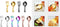 WAGHAVEN 2PCS Set Versatile Spoon Fork Tableware Portable And Compact Cutlery For Camping Hiking And Outdoor Cooking