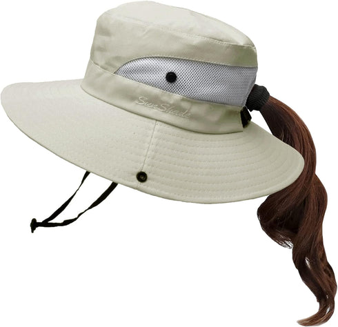 Women's Sun Hat - 3” Wide Brim UPF 50+ Fishing Beach Bucket Hat
