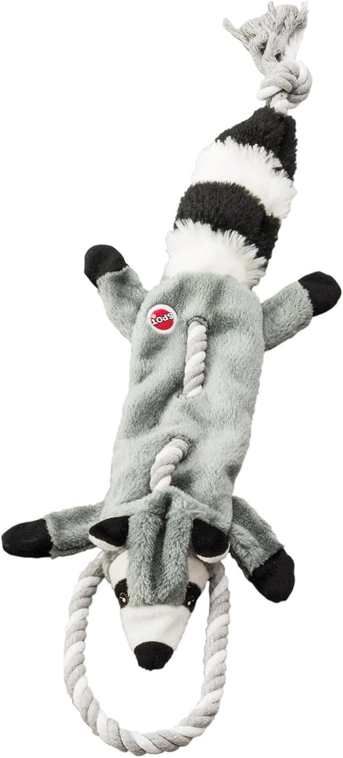SPOT Forest Raccoon Skinneeez Tugs Stuffingless Dog Toy, 23in, Ideal for Tug of War