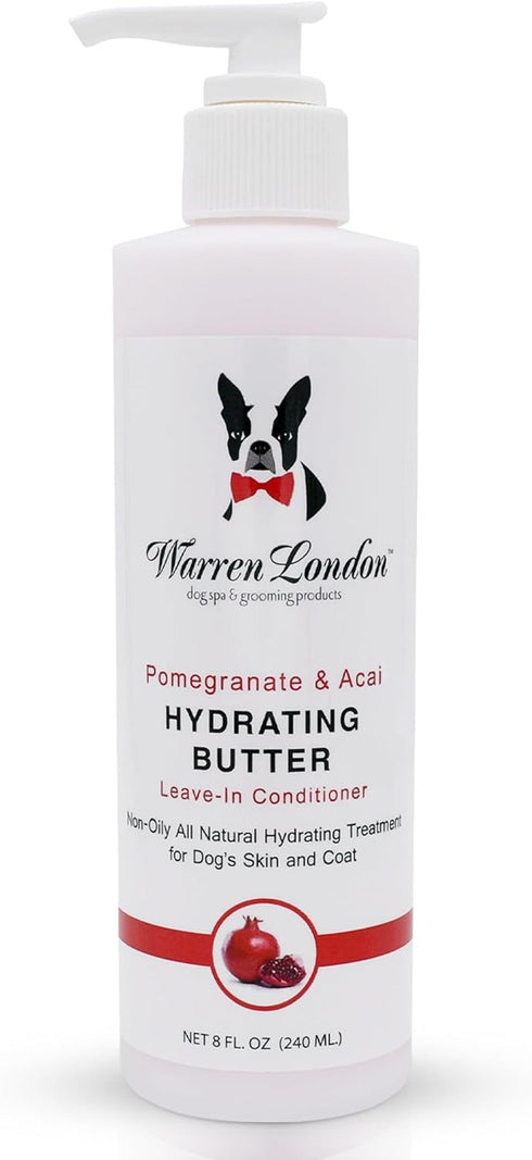 Warren London Hydrating Butter for Dogs Skin & Coat, 8 Oz, Pomegranate & Acai