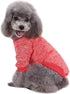 Jecikelon Red Dog Sweater for Small Dogs XXS XS, Soft Winter Clothing Warm Outfit for Puppies, Cat Apparel
