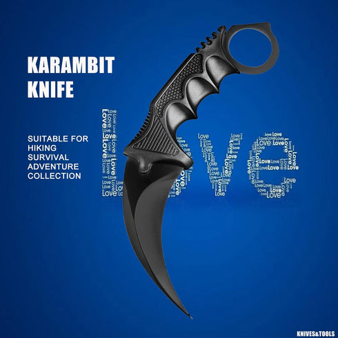 TOPOINT Karambit Knife, Stainless Steel Fixed Blade with Sheath for Hunting, Camping, Field Survival