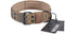 OneTigris Military Adjustable Dog Collar, Metal D Ring & Buckle, 2 Sizes (Coyote Brown, M)
