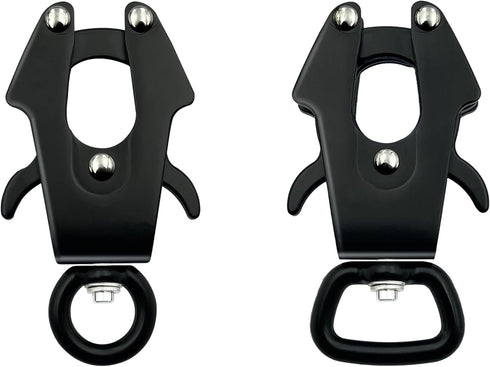 2 Pcs Frog Clip Dog Leash Clasp, Heavy Duty 360 Degree Swivel Clip Quick Release and Locking Buckle for Pet Collar