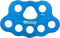 NewDoar 40KN Paw Rigging Plate with 4/5 Holes for Rock Climbing Gear, 8 Holes, Blue