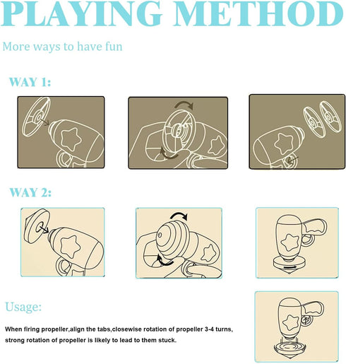 5 Propellers,1 Cat Fetch Toys, Interactive Flying Cat Toy with Flying Spinning Tops, Dog Cat Pet Funny Tracks Chasing