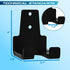 Yes4All Olympic Barbell Holder, Vertical Wall Mounted Barbell Storage Rack for Home Fitness Equipment