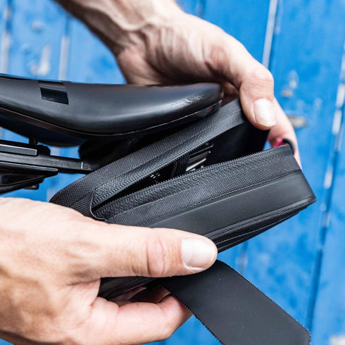 Muc-Off Black Saddle Bag Pack - Bike Bag and Cycling Accessories for Storing Ride Essentials, Tools, and Repair Kit